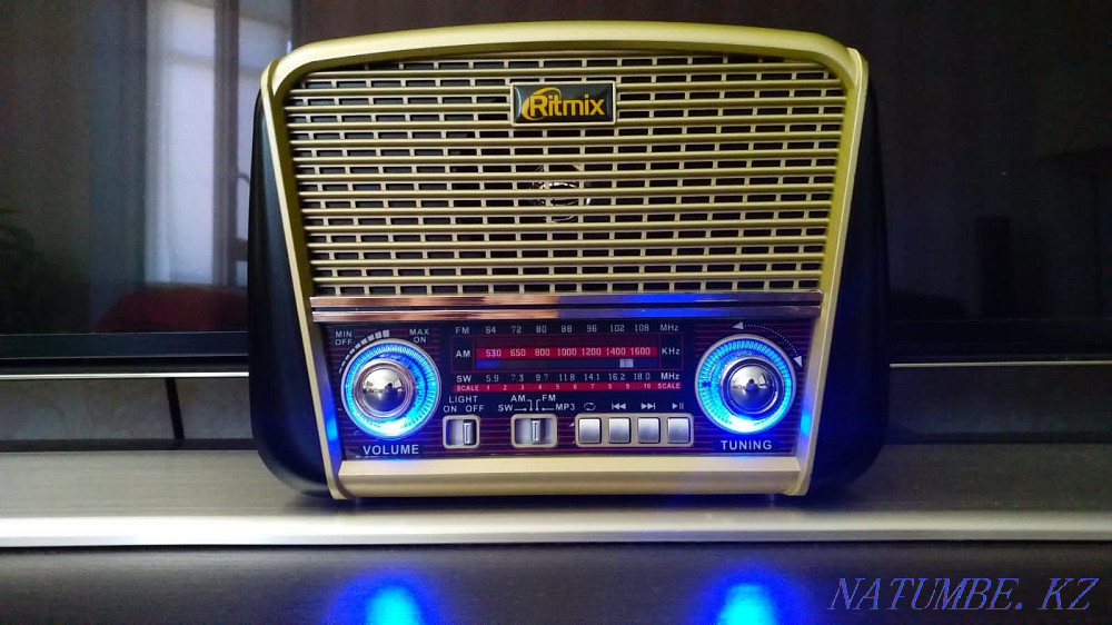 Portable radio receiver RITMIX RPR-050 (USB MP3, AUX, flashlight) Almaty - photo 6