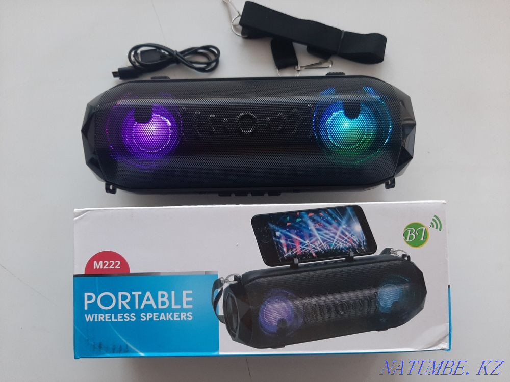 Новая колонка блютуз M222 / Портативная колонка для вечеринок Актобе - изображение 1