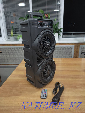 Speaker with microphone and remote control Portable speaker Acoustic. Kaspi Almaty - photo 1