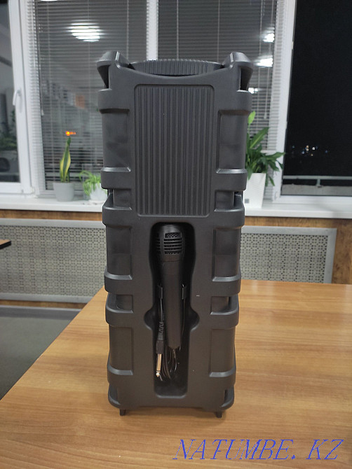Микрофон және қашықтан басқару пульті бар динамик Портативті динамик Акустикалық. Kaspi  Алматы - изображение 5