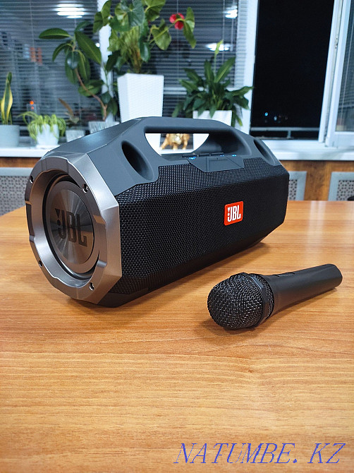 JBL speaker with microphone. Waterproof speaker. Kaspi Red. Almaty - photo 1