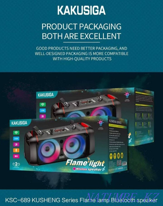 Колонка Портативная колонка Колонка kakusiga Купить колонку Павлодар - изображение 4