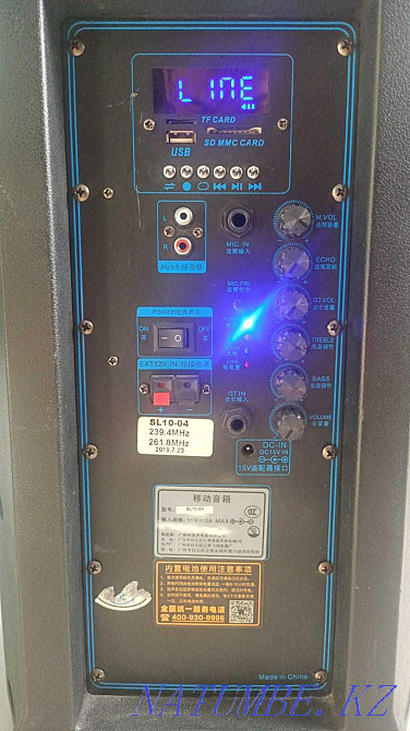 Динамикті жалға алу + 2 микрофон! Сымсыз. Bluetooth, USB, AUX динамиктері Шымкент - изображение 4