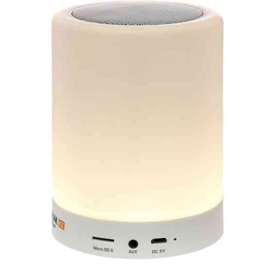 Колонка Bluetooth NEO с встроенной лампой, White(M12007) Urochishche Talgarbaytuma
