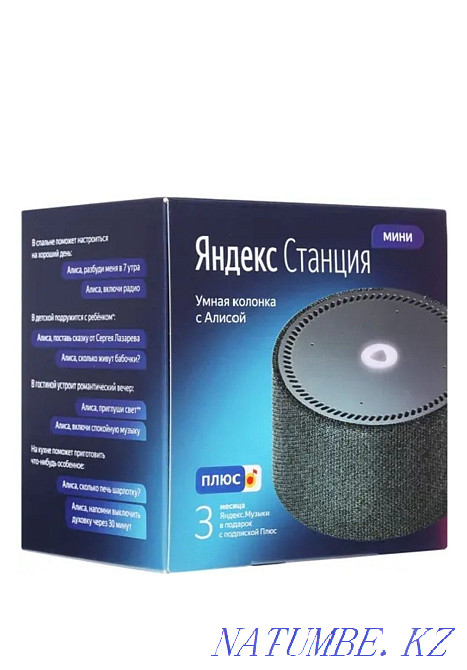 Smart speaker Yandex Station Mini black Karagandy - photo 1