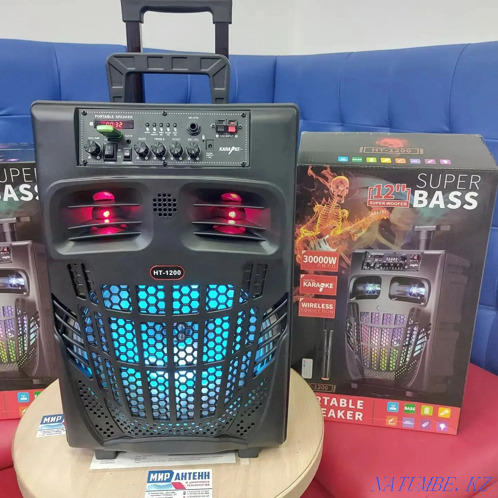 Колонка с микрофоном, караоке,портативная . Актобе - изображение 2