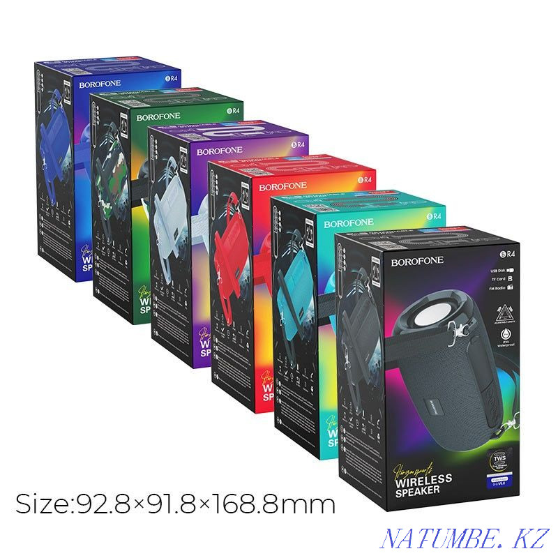 BOROFONE BR4, portable speaker, BT V5.0, 500MA battery, delivery available Temirtau - photo 4
