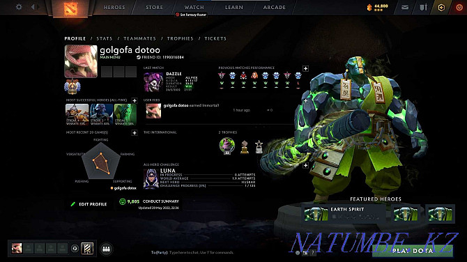 Dota 2 Account 6110mmr Pavlodar - photo 1