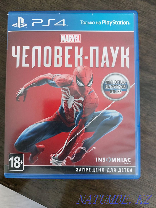 Человек паук игра на консоль pc4 и pc4 pro Алматы - изображение 1