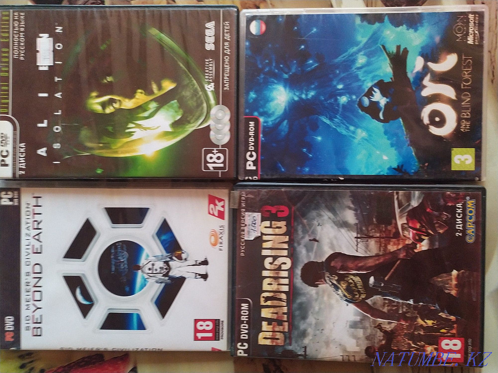 Компьютерге арналған ойындар. 11 ойын 40 диск Жанр әр түрлі.Бағасы 1 диск үшін.Ойындар  Астана - изображение 1