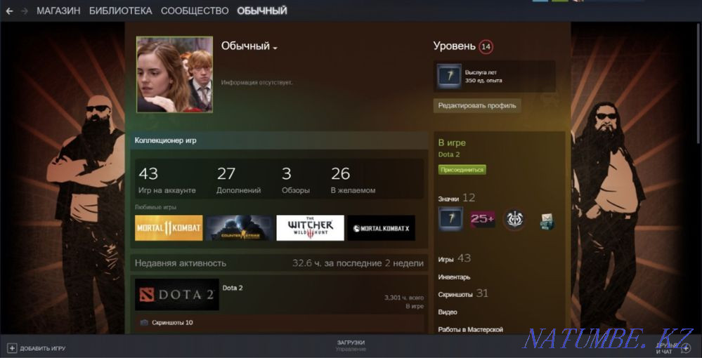 Selling Steam account, 43 games, check profile Almaty - photo 1