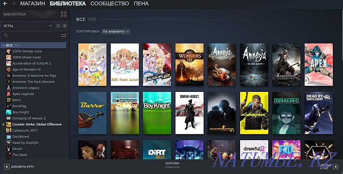 Steam есептік жазбасын 50-ден астам ойын сатыңыз (жеке кабинет)  Алматы - изображение 1