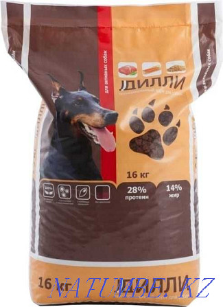 Dilly food for active dogs, 16 kg Almaty - photo 1