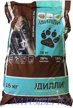 Dilly food for puppies of large breeds, 16 kg Almaty - photo 1