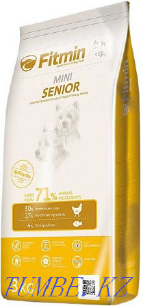 Food for old dogs of small breeds Fitmin Mini Senior, 3 kg Almaty - photo 1