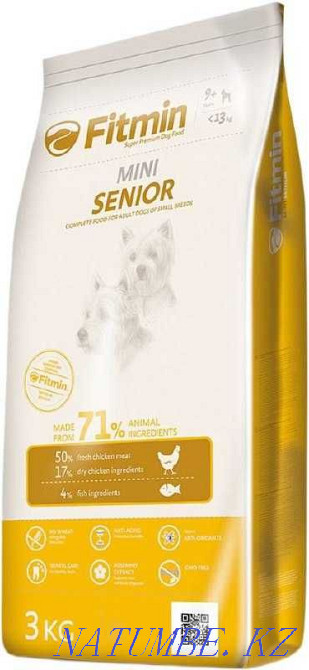 Food for old dogs of small breeds Fitmin Mini Senior, 3 kg Almaty - photo 1