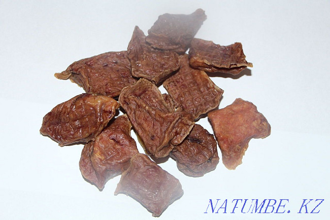 Dried beef udder - a delicacy for dogs cats food Almaty - photo 1