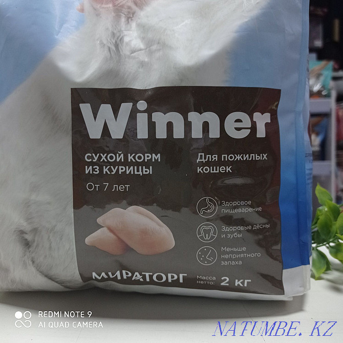 Сухой корм Winner для пожилых кошек, сухой корм для старых кошек Астана - изображение 2