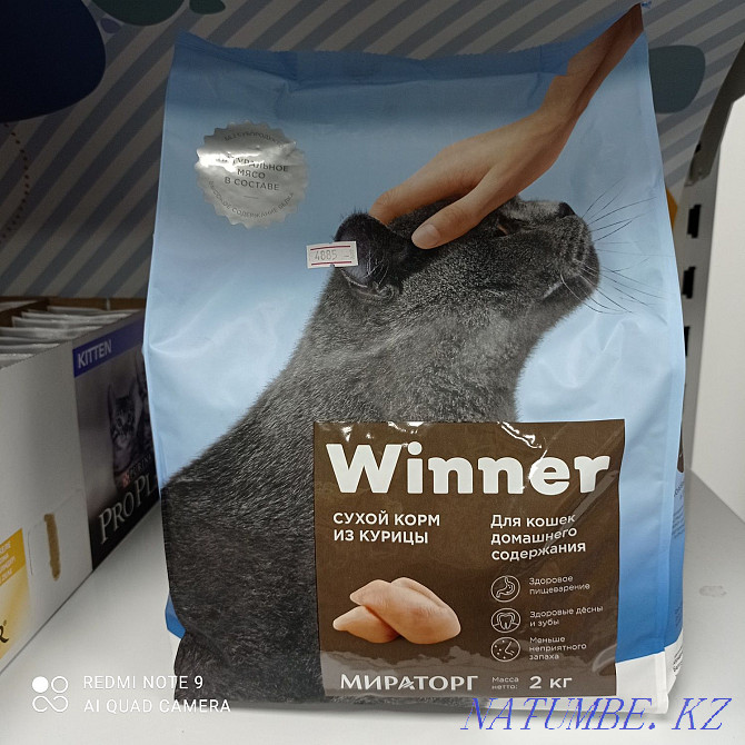 Сухой корм 2 кг для домашних кошек Тельмана - изображение 1