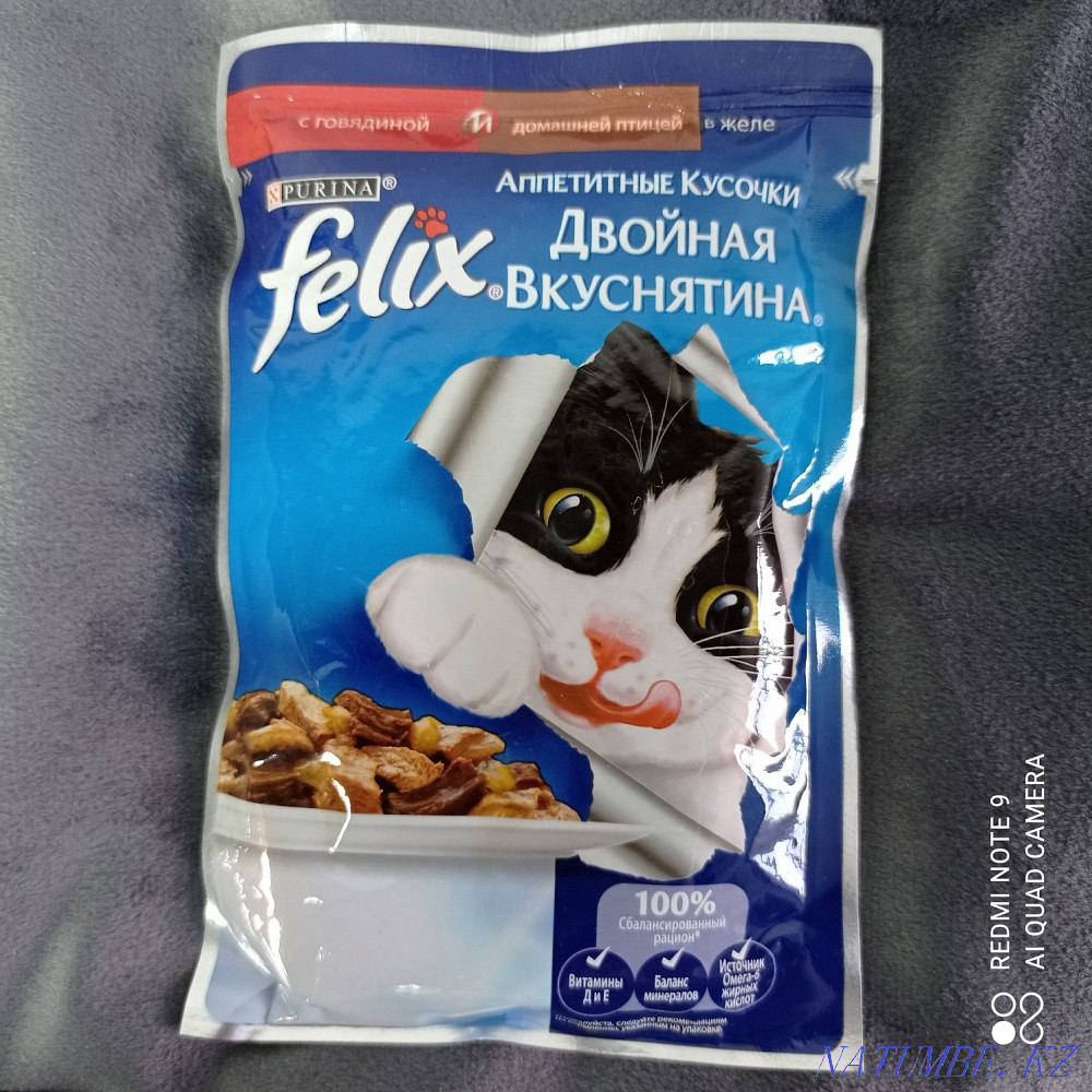 Феликс паук сұйық тағамдық сиыр еті мен желедегі құс еті Тельмана - изображение 1