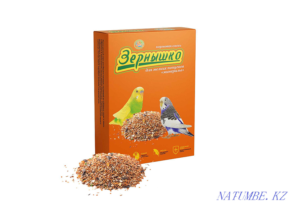 Корм "Зернышко" для птиц в зоомагазине "ЖИВОЙ МИР" Алматы - изображение 3