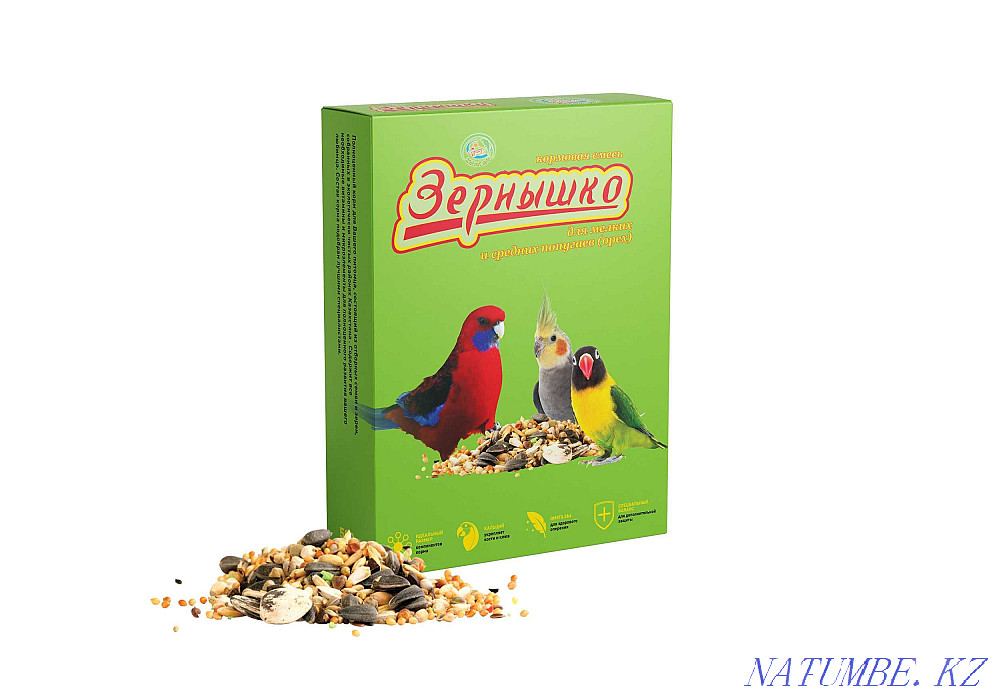 Корм "Зернышко" для птиц в зоомагазине "ЖИВОЙ МИР" Алматы - изображение 2