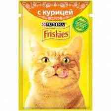 Фрискис влажные корма для кошек в зоомагазине "ЖИВОЙ МИР" Almaty