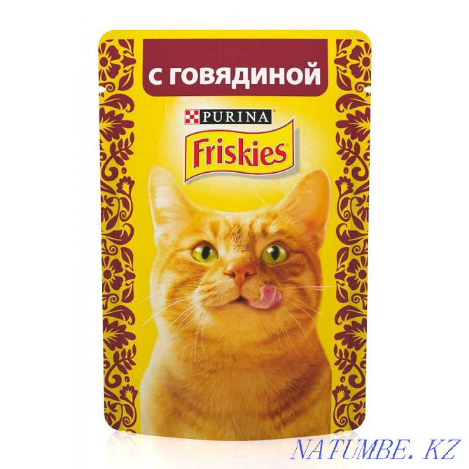 Friskis wet food for cats in the pet store "LIVOY WORLD" Almaty - photo 1