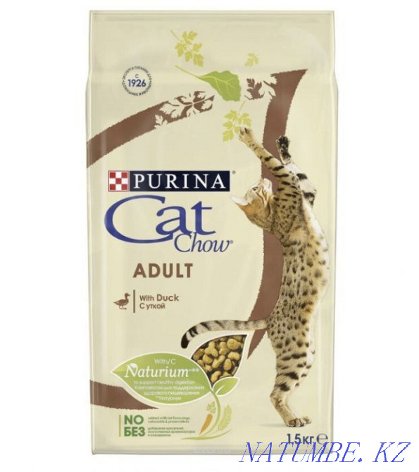 Продам корм для взрослых кошек Cat Chow(Кэт Чау) со вкусом утки! Астана - изображение 1