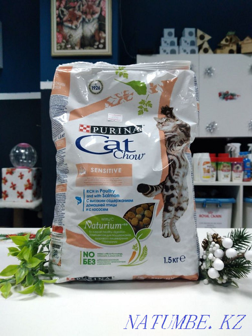 Сухой корм Cat Chow sensitive для пищеварения Астана - изображение 1