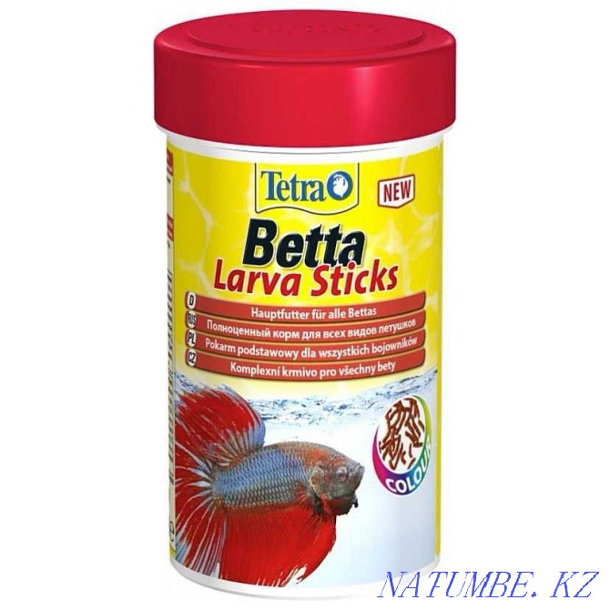 Петушки. Корм для рыбок Tetra Betta Larva Sticks. Караганда Караганда - изображение 2