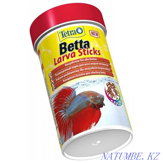 Petushki. Fish food Tetra Betta Larva Sticks. Karaganda Karagandy - photo 3