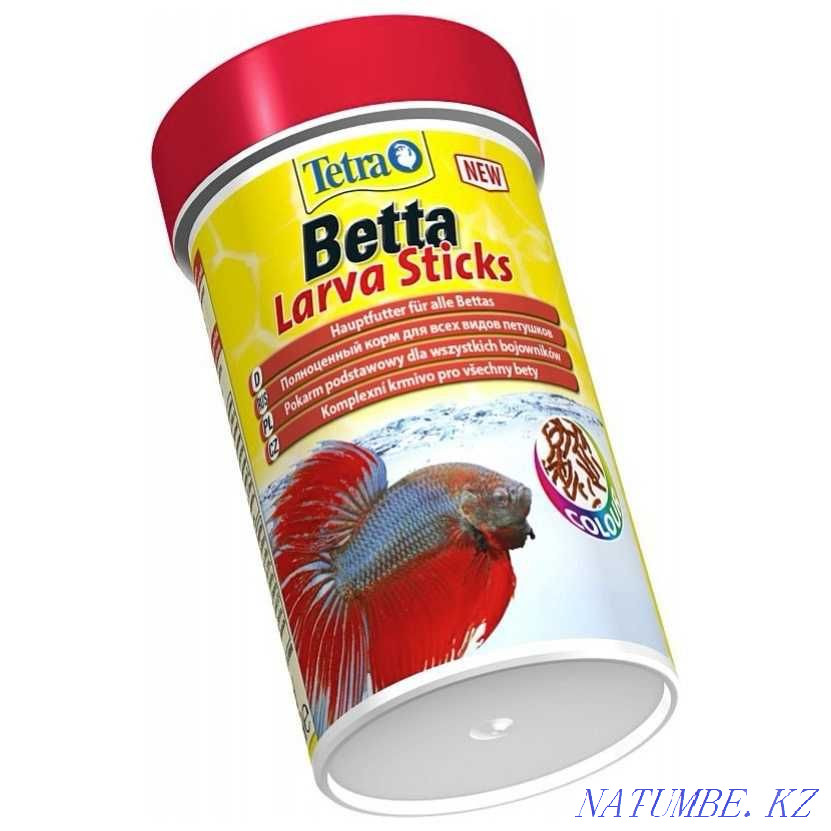 Petushki. Fish food Tetra Betta Larva Sticks. Karaganda Karagandy - photo 3