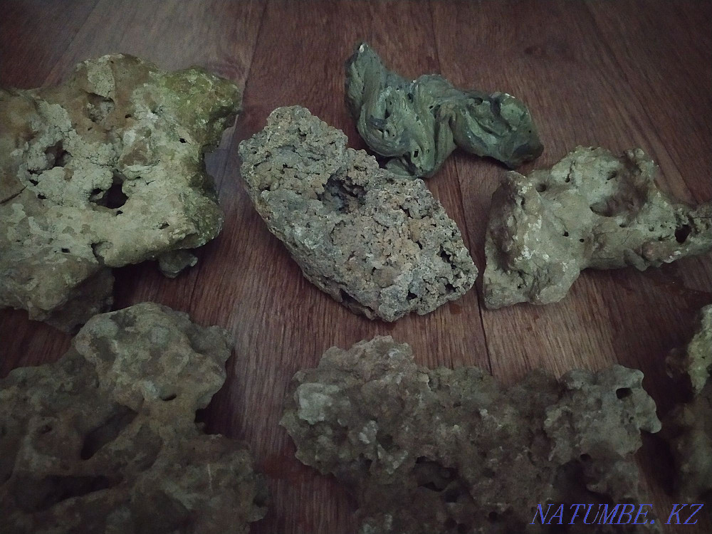 Stones for decoration of the aquarium. Inexpensive aquariums. Almaty - photo 2