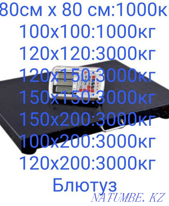 Весы 1000кг 3000кг Промышленные проводные и блютуз Костанай - изображение 4