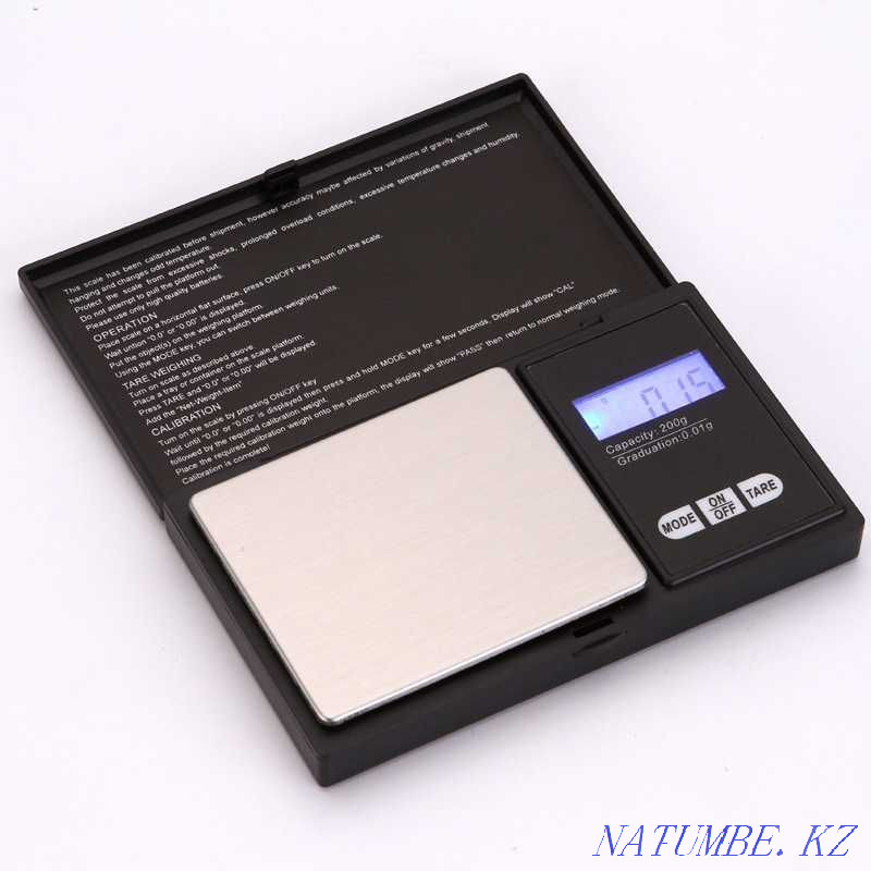 Electronic portable scales 100 gr. 0.01 Almaty - photo 2