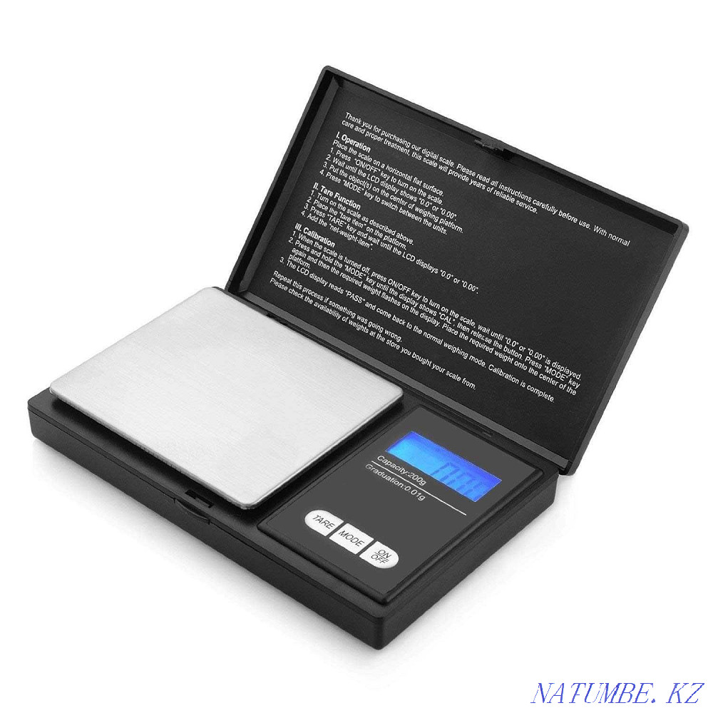 Electronic portable scales 100 gr. 0.01 Almaty - photo 1