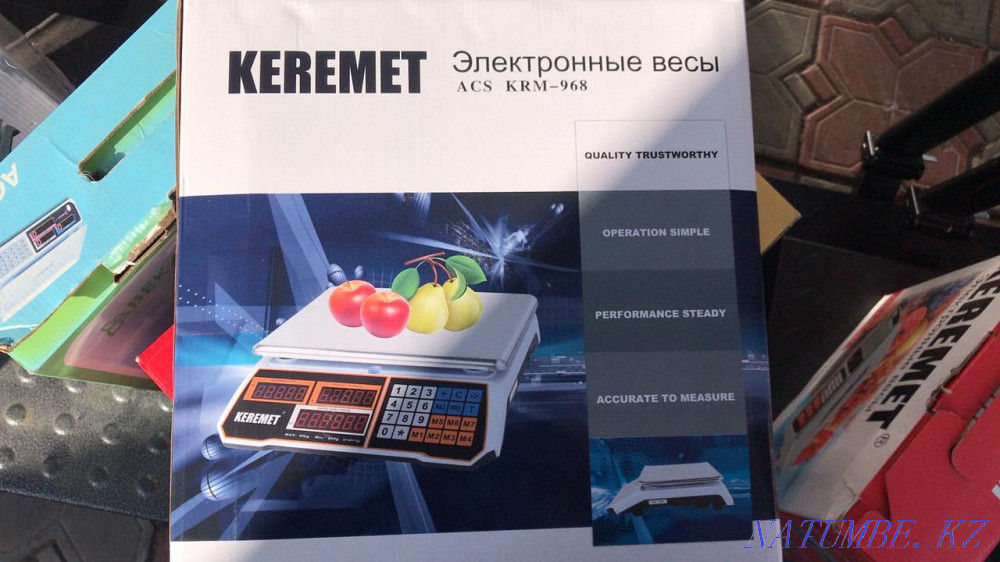 Весы настольные до 40кг электронные продуктовые Keremet и ВЕКА Костанай - изображение 1