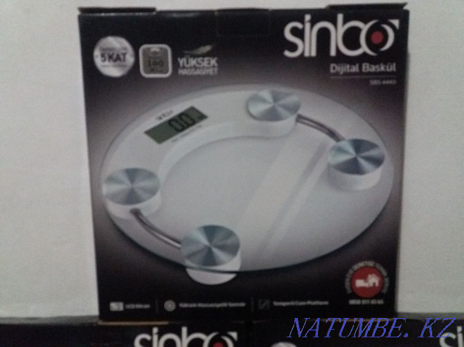Scales electronic floor Sinbo up to 180 kg new in packing Almaty - photo 1