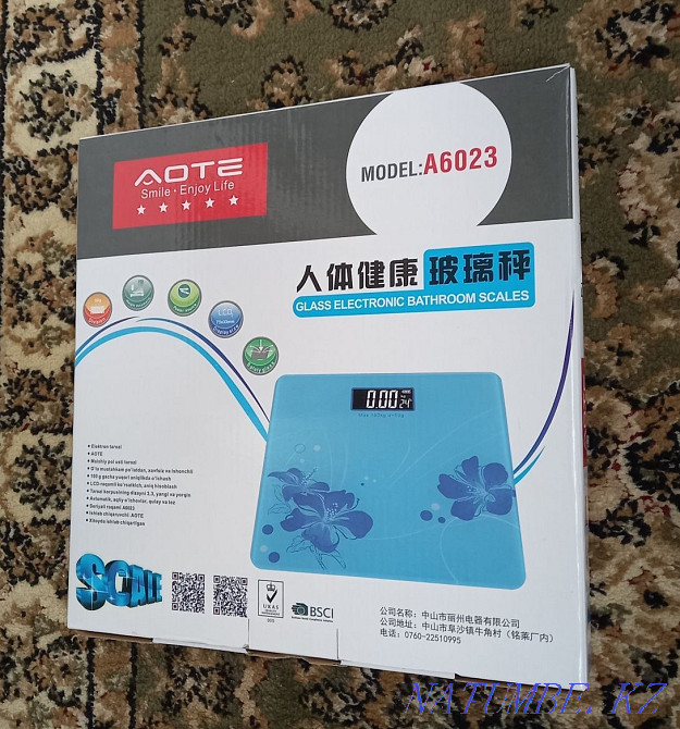 Electronic floor scales with LCD display 4 sensors. Floor scales. Almaty - photo 5