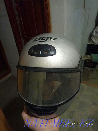 Helmet, helmet for motorcycle and snowmobile. Kostanay - photo 1