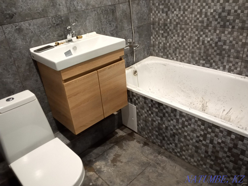 Ремонт ванных комнат. Кафельщик Астана - изображение 1