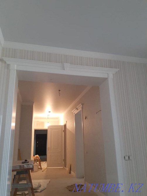 Turnkey apartment renovation tiles, gesso, wallpaper, laminate, doors, Almaty - photo 6