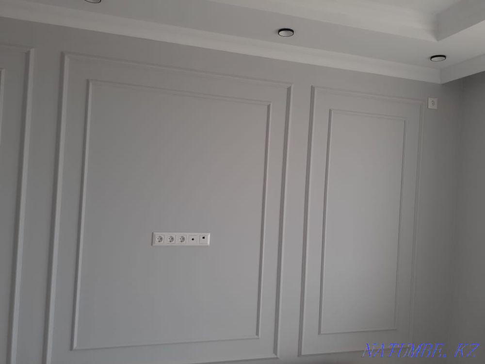Turnkey apartment renovation tiles, gesso, wallpaper, laminate, doors, Almaty - photo 1