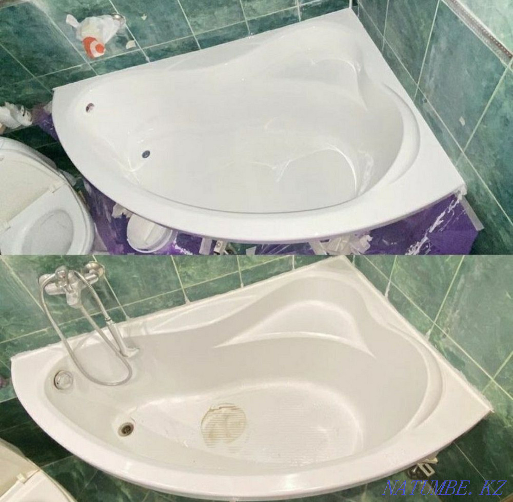 Қалпына келтіру Кескіндеме Жөндеу Жаңарту Эмальмен қаптау Ванна жабыны Шымкент - изображение 8