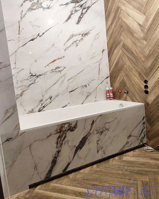 Мастер по укладку кафелья и брусчатки, керомагранит на цокол, мозайка Шымкент - изображение 1