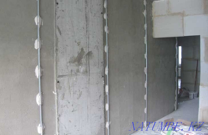 Wall alignment. Putty repair real estate. Karagandy - photo 2