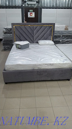 Beds with upholstered headboard in stock and to order! Short production times Astana - photo 2