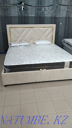 Beds with upholstered headboard in stock and to order! Short production times Astana - photo 4
