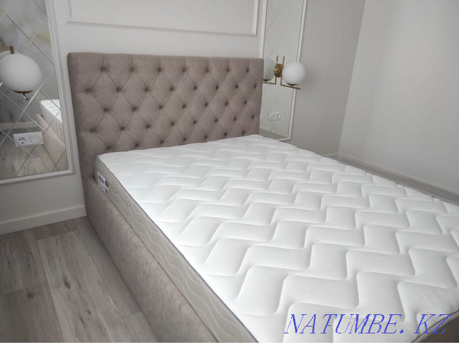 Bed custom upholstered beds carriage fabric bed Astana - photo 5